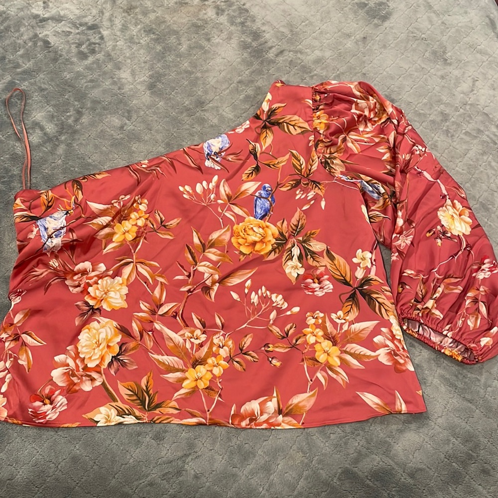 Express off the shoulder long sleeve top